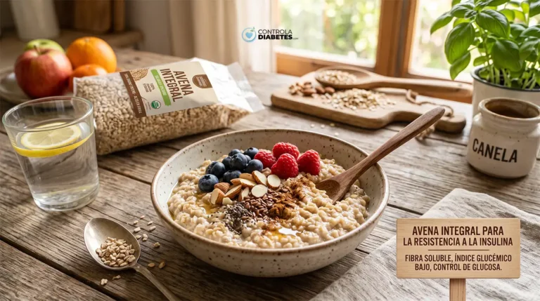 Avena integral para mejorar la resistencia a la insulina