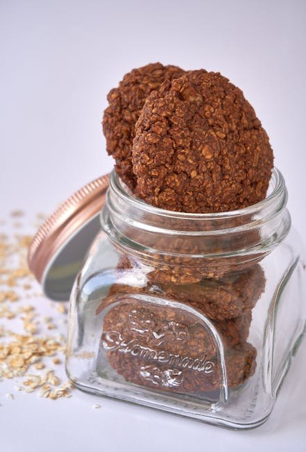 Ingredientes para galletas de avena sin azúcar