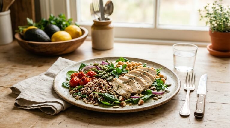 5 Pasos Sencillos: Ensalada Templada de Pollo y Quinoa para un Control Glucémico Efectivo