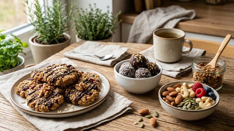 3 Recetas Increíbles y Deliciosas de Snacks Saludables y Galletas de Avena Sin Azúcar para Calmar la Ansiedad