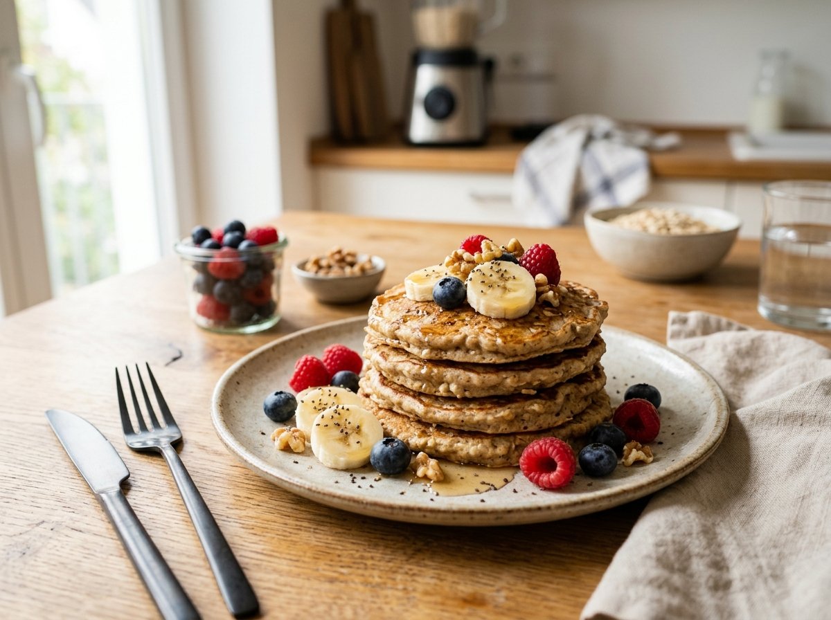 Campo de avena, ingrediente principal de las tortitas de avena y plátano