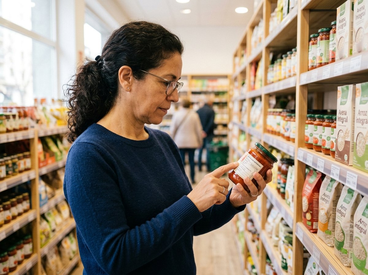 Comparación de dos etiquetas nutricionales mostrando carbohidratos totales y azúcares añadidos