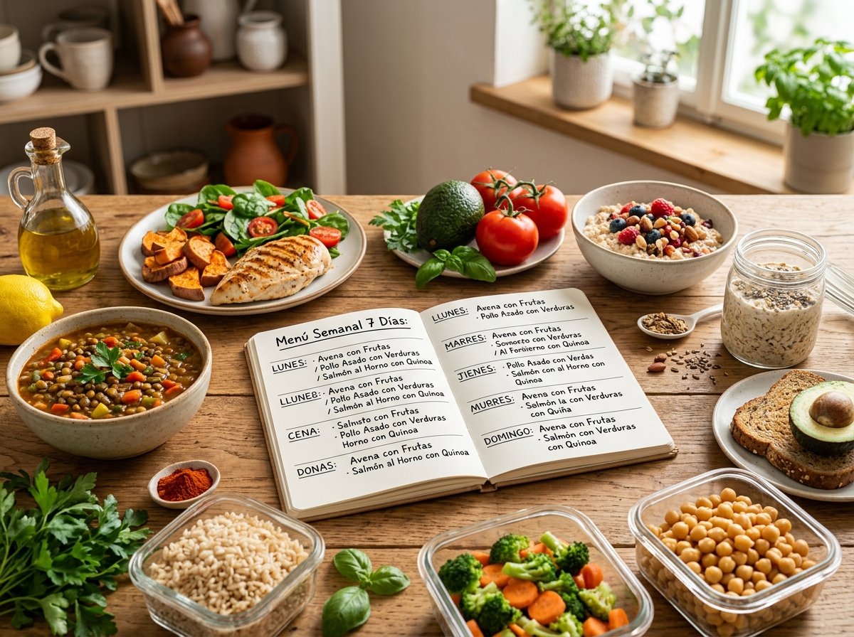 Menú semanal económico y saludable para prediabetes